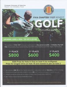 VVA Chapter 1127 Benefit Golf Tournament
